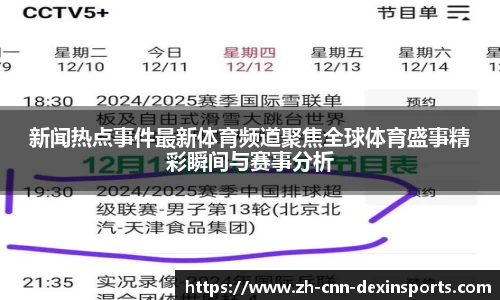 新闻热点事件最新体育频道聚焦全球体育盛事精彩瞬间与赛事分析